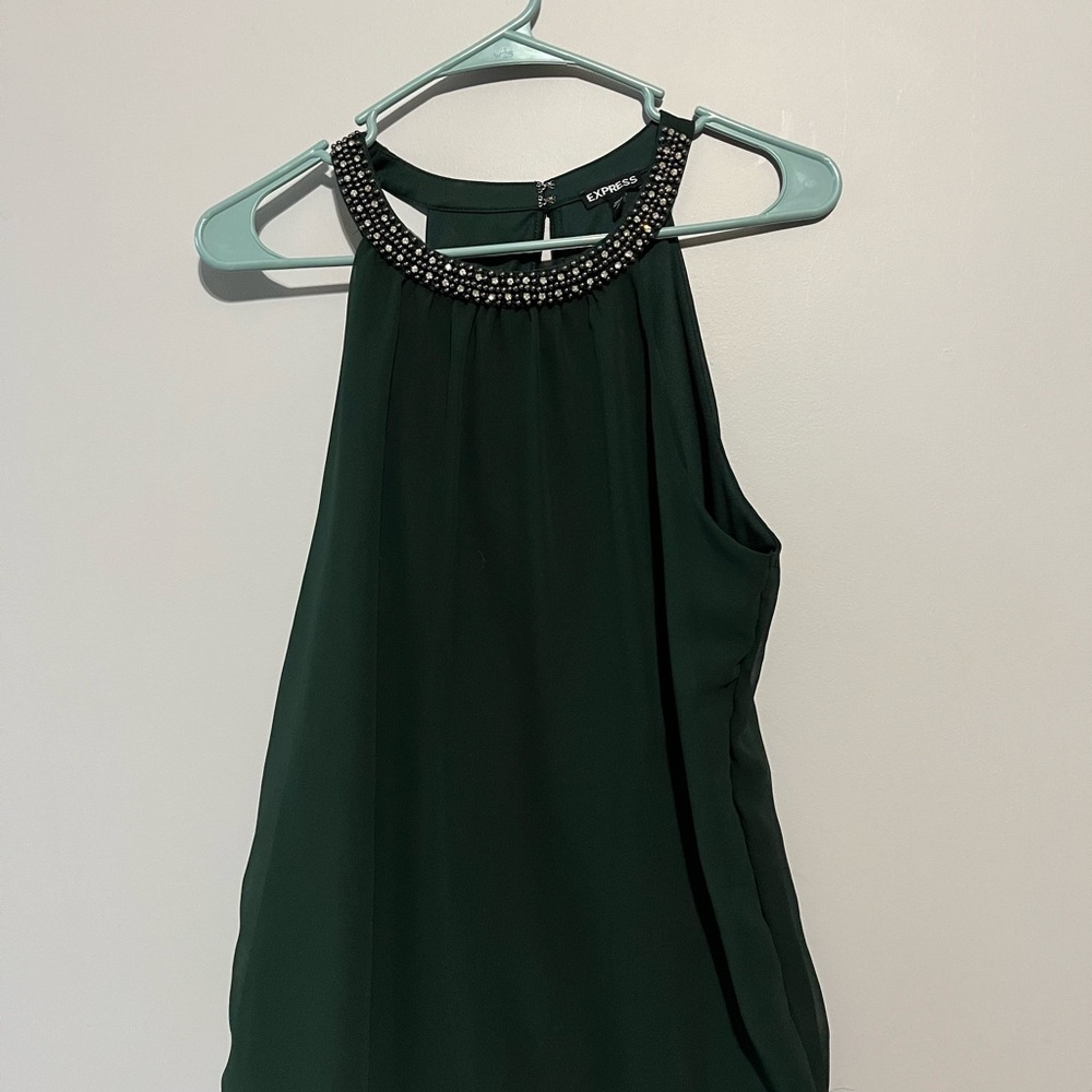 Express Women's Green‎ Halter Top